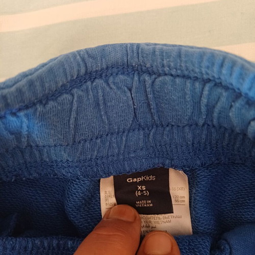 GAP boys' shorts 2 pcs used, size 4-5 years, grey and blue