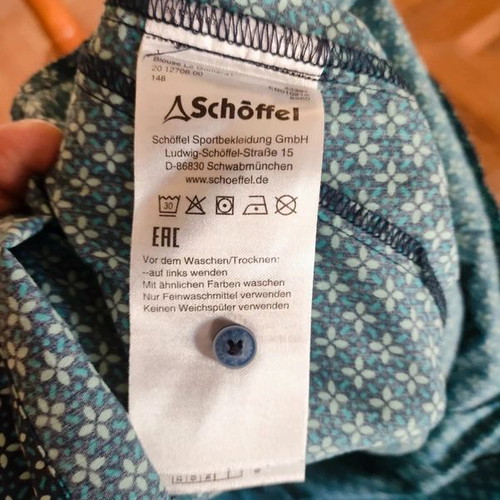 Schöffel women's patterned short sleeve shirt like new, size L