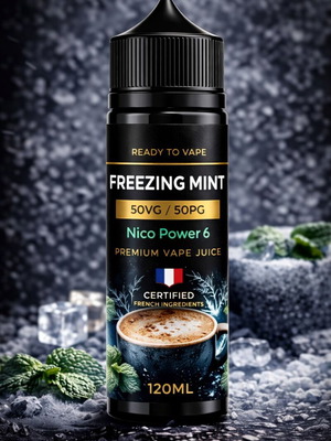 Ready vape liquid 120ml Freezing Mint new, Niko Power 6