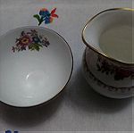  Μεγάλη γαλατιερα και ζαχαριερα Royal Grafton "Malvern" fine bone china 1960-1972