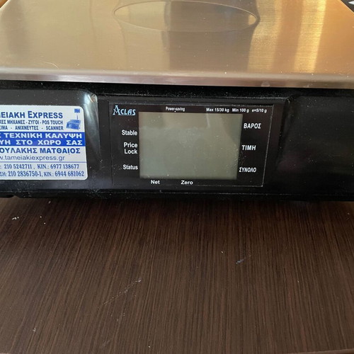 Aclas PS6 retail scale new with batteries and memories 30kg/10g
