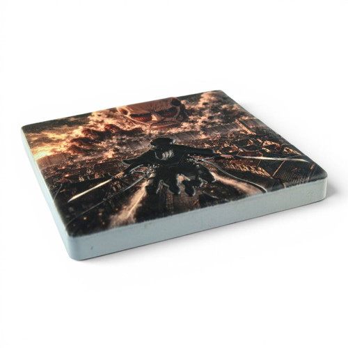 Attack on Titan Colossal Titan Ceramic Fridge Magnet 57×57 mm new