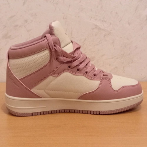 Runners women's sneakers new, sporty, pink and beige, size 37