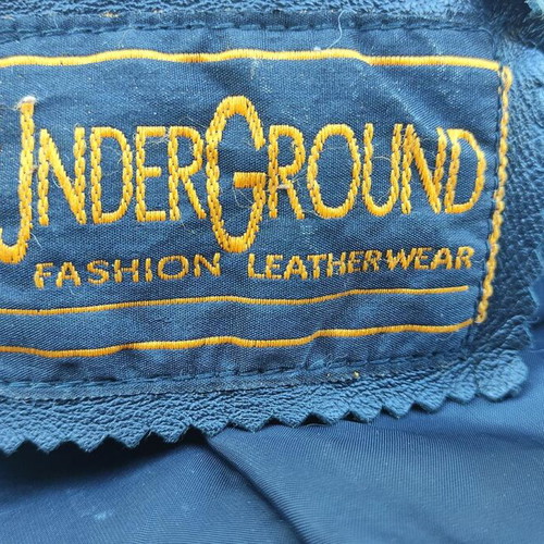 Underground women's black leather coat size M like new