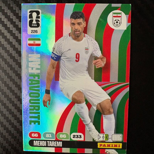 Mehdi Taremi Iran 226 Fan Favourite FIFA World Cup 2026 Adrenalyn card like new