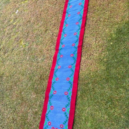 Handwoven loom runner like new 290×52