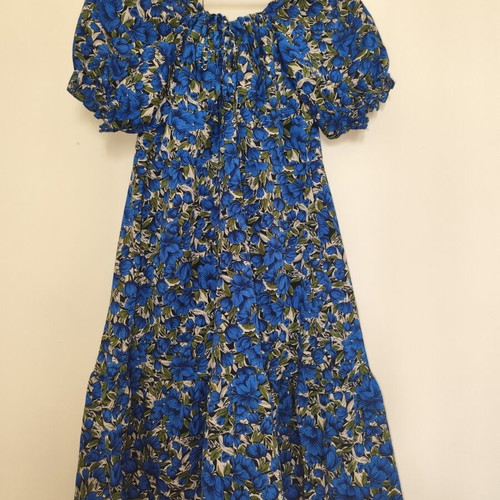 Floral dress blue electric size XXXL used