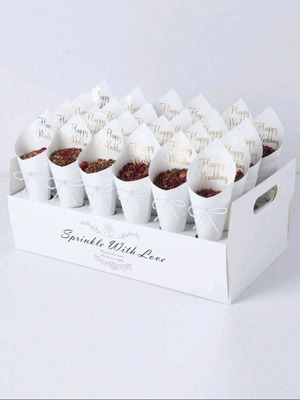 Rice cones new, set of 38 pieces with Kraft paper