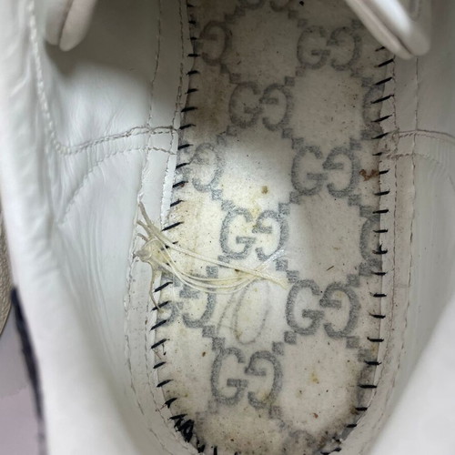 Gucci Ace leather sneakers used, size 37, white