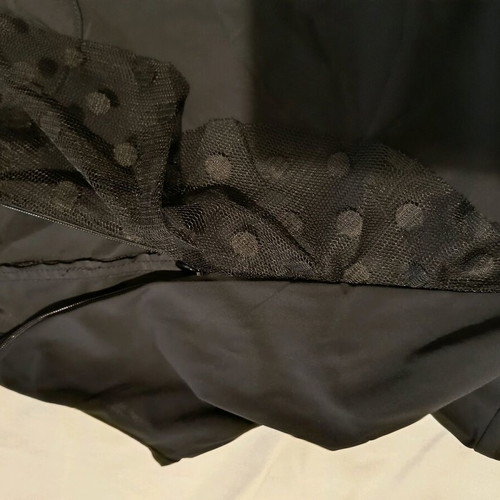 Maternity and nursing dress black like new with lace and ruffles