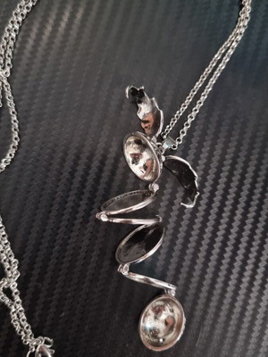 Κολιέ vintage ασημί καινούργιο για φωτογραφίες