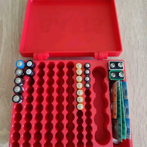 Battery storage box new for AA, AAA, C, 9V batteries
