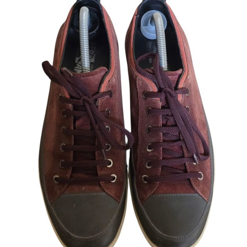 Salvatore Ferragamo men's casual shoes used, leather and suede, size 44