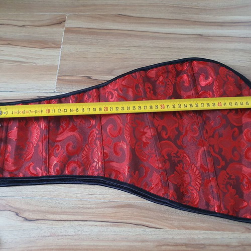 Red Gothic Corset XL/XXL/XXXL like new with floral baroque motif
