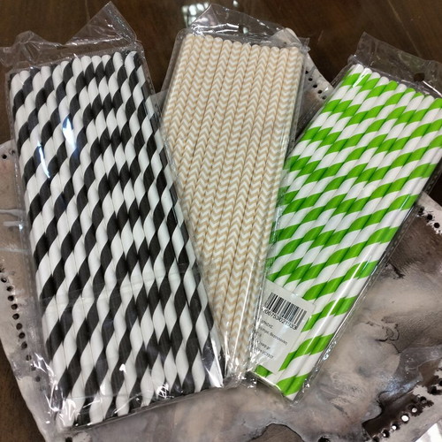 Eco-friendly straws pack of 75, new