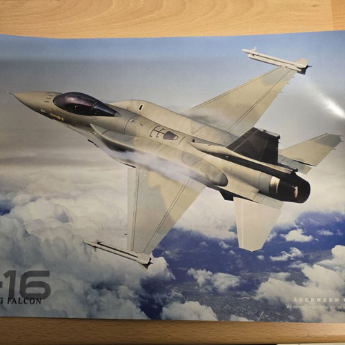 F-16 and T-50 Lockheed Martin posters new, pack of 2