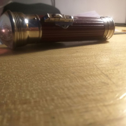 Battery flashlight from 1950s like new