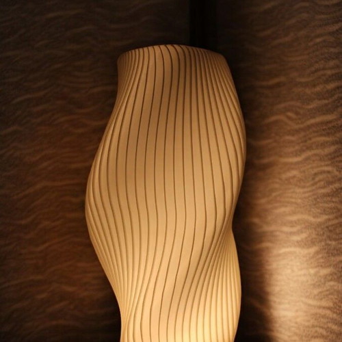 Wavy table lamp new with organic 3D printed design