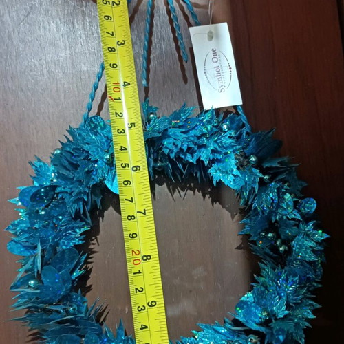 Vintage 90s Christmas wreath new with sequins