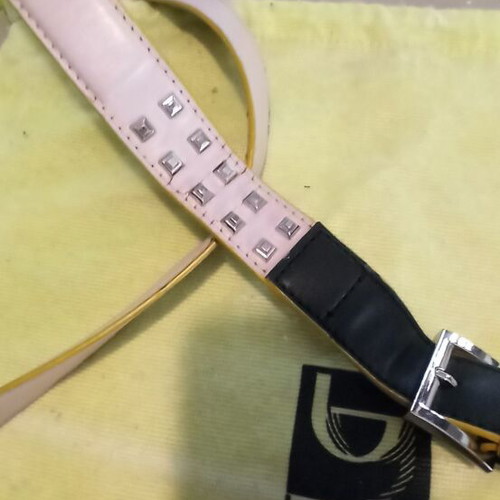 Byblos Shoulder Bag Like New Pink-Beige With Details