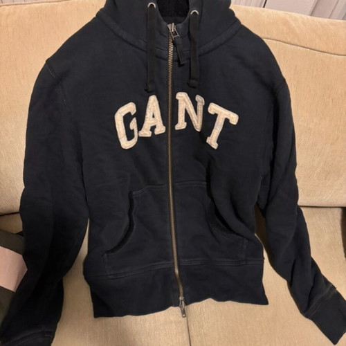 Gant jacket with fleece lining medium used, dark blue