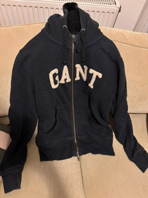 Gant jacket with fleece lining medium used, dark blue