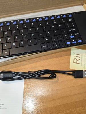 Rii K12 Plus Ultra Slim Wireless Keyboard Touchpad new