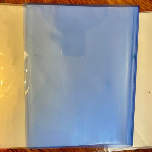 Plastic display books used, pack of 13, with 20 transparent pockets A4