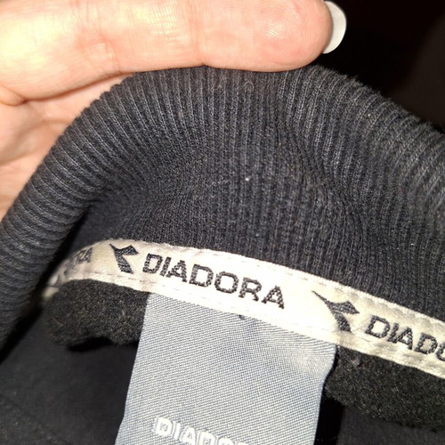 Diadora zip-up jacket size M dark color like new