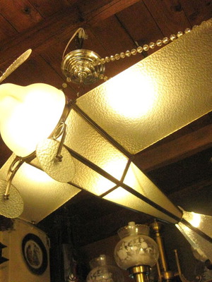 Φωτιστικό αεροπλάνο μεταχειρισμένο, χειροποίητο αντίκα