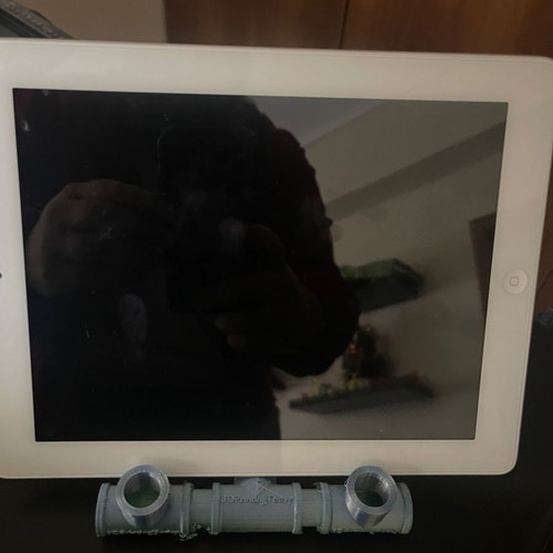 Original tablet stand pipe with water design 3D print new