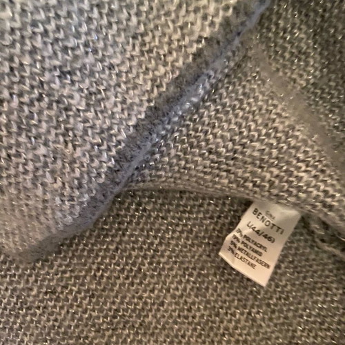 Gina Benotti knitted jacket new, gray, sizes L and XL