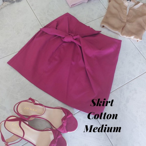 Bon Voyage Mini Fuchsia Skirt 100% Cotton Medium New