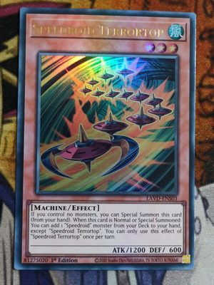 Speedroid Terrortop Ultra Rare Yu-Gi-Oh! карта с ефект