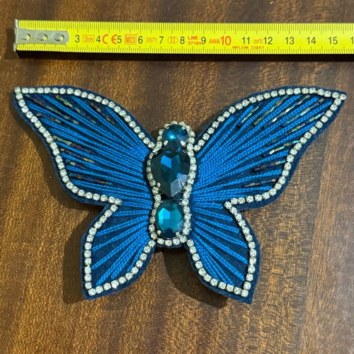 Brooch blue butterfly handmade new