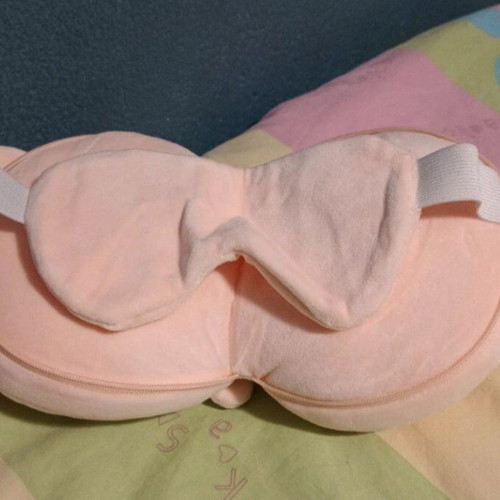 Piggy sleep mask new that converts to pillow