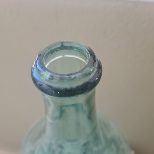 Old large glass bottle used, sixties vintage