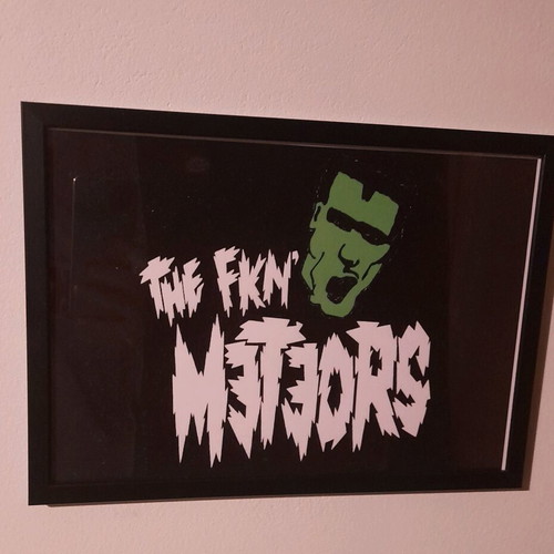 The Meteors poster new, 32×23cm with frame