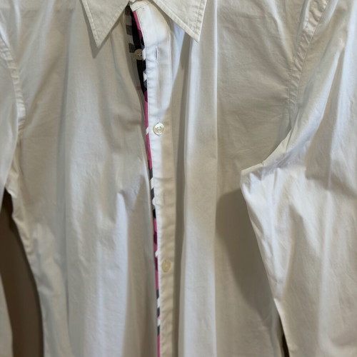 Burberry women's shirt white like new, sizes S-M
