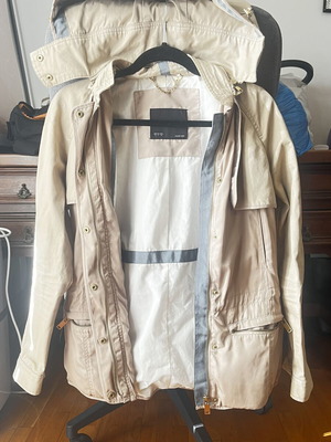 Zara women's autumn coat, size S, beige