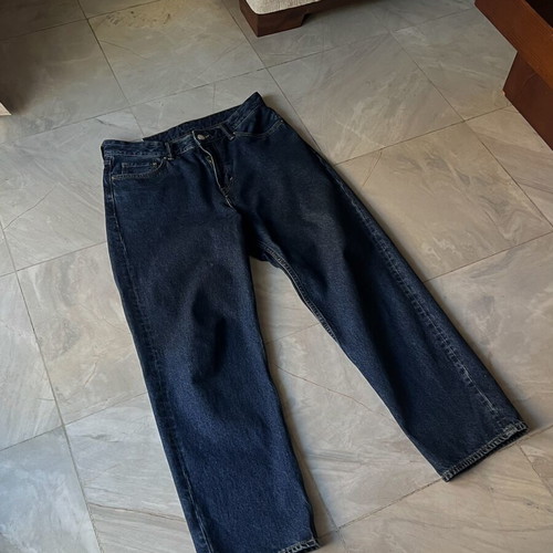 H&M Loose Fit Navy Jeans, Size 30W/30L