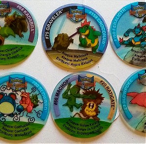 10 τάπες Pokemon Tazos League 2