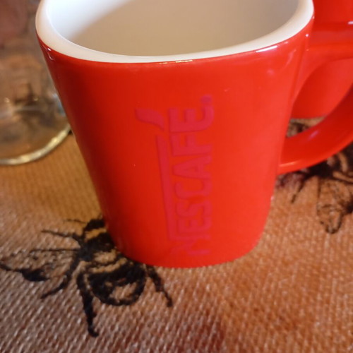Nescafe glass and cup vintage, like new