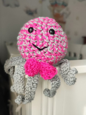 Handmade knitted octopus toy new