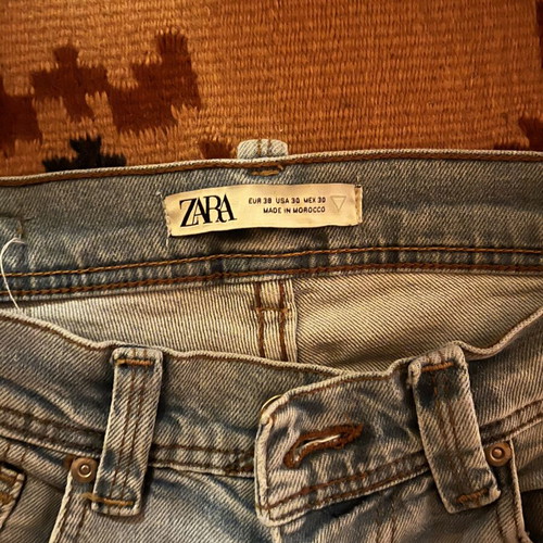 Zara blue jeans used, size 38