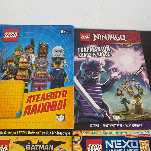 Lego official books, 5 pieces without figurines