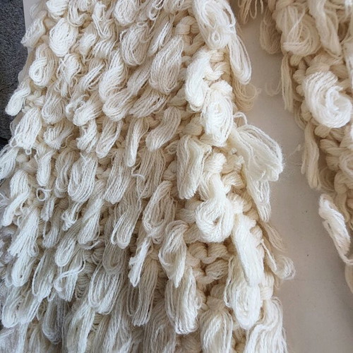 Knitted fluffy cardigan new in ecru color