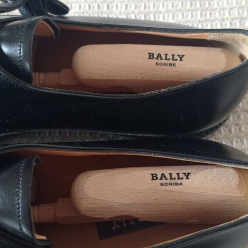 Bally leather handmade shoes size 45.5 new, black