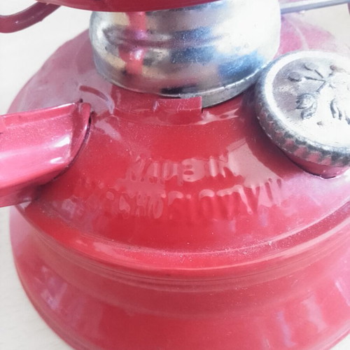 Storm lantern, 26 cm height, made in Czechoslovakia