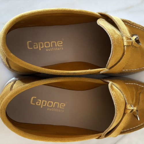 Women's moccasins like new, yellow, size 38